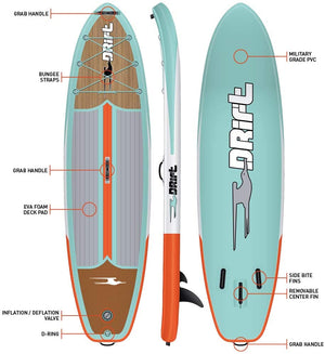 Drift 10'8" Classic Inflatable Paddle Board