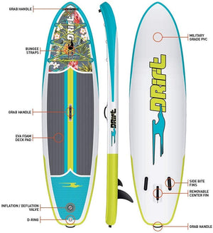 Drift 10'8" Native Floral Inflatable Paddle Board